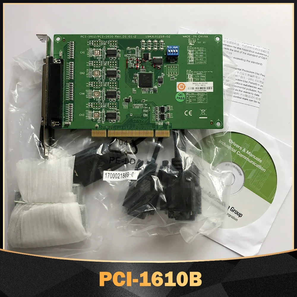 Новый 4-Портовый RS232 С Изоляцией кабеля DB9, Плата Захвата Коммуникационной карты Для Advantech PCI-1610B 0