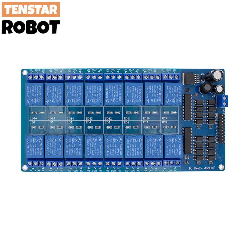 12 В 16-канальный релейный модуль для arduino ARM PIC AVR DSP Электронная релейная пластина изоляция ремня оптрона 0