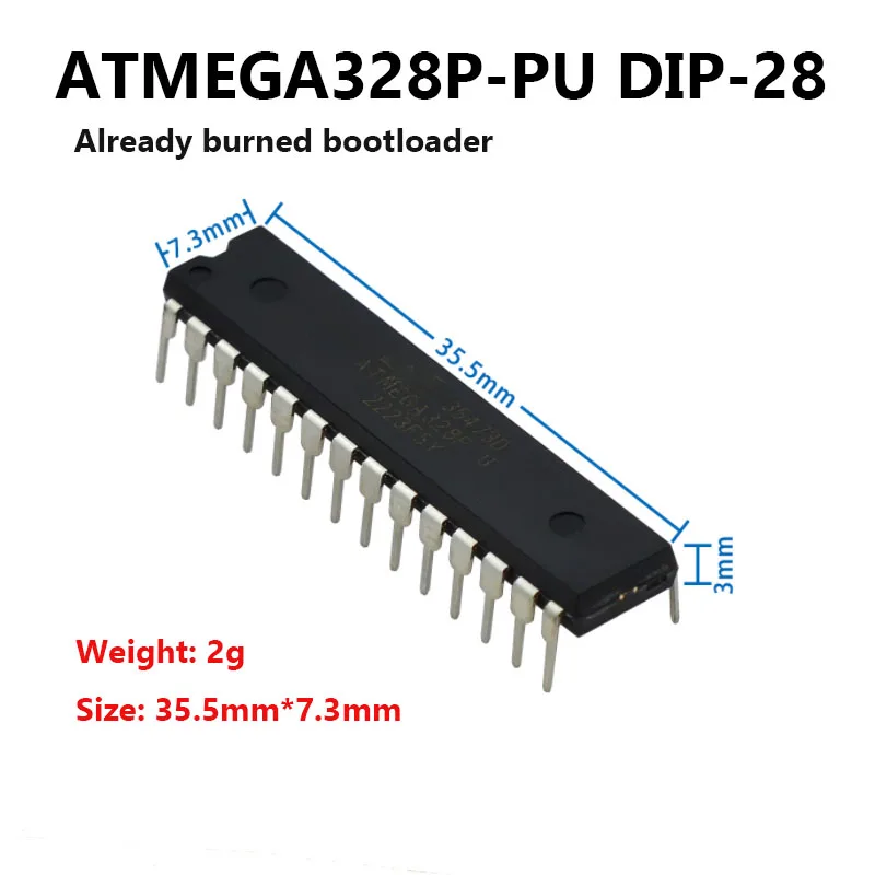 Микросхема внутренней памяти ATMEGA328P-PU DIP-28 Для Оригинального блока записи R3 ATMEGA328PB-AU 2