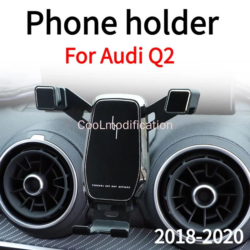 Для Audi q2 держатель телефона 2019 2020 Q2 Вентиляционное отверстие в салоне Подставка для мобильного телефона Навигационный кронштейн 0