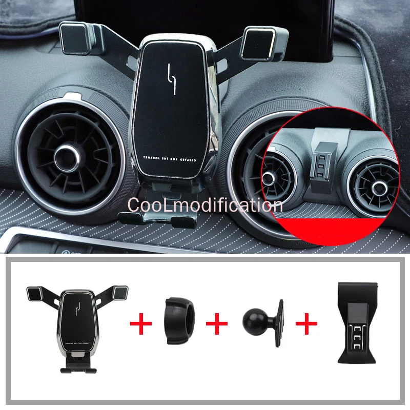 Для Audi q2 держатель телефона 2019 2020 Q2 Вентиляционное отверстие в салоне Подставка для мобильного телефона Навигационный кронштейн 1