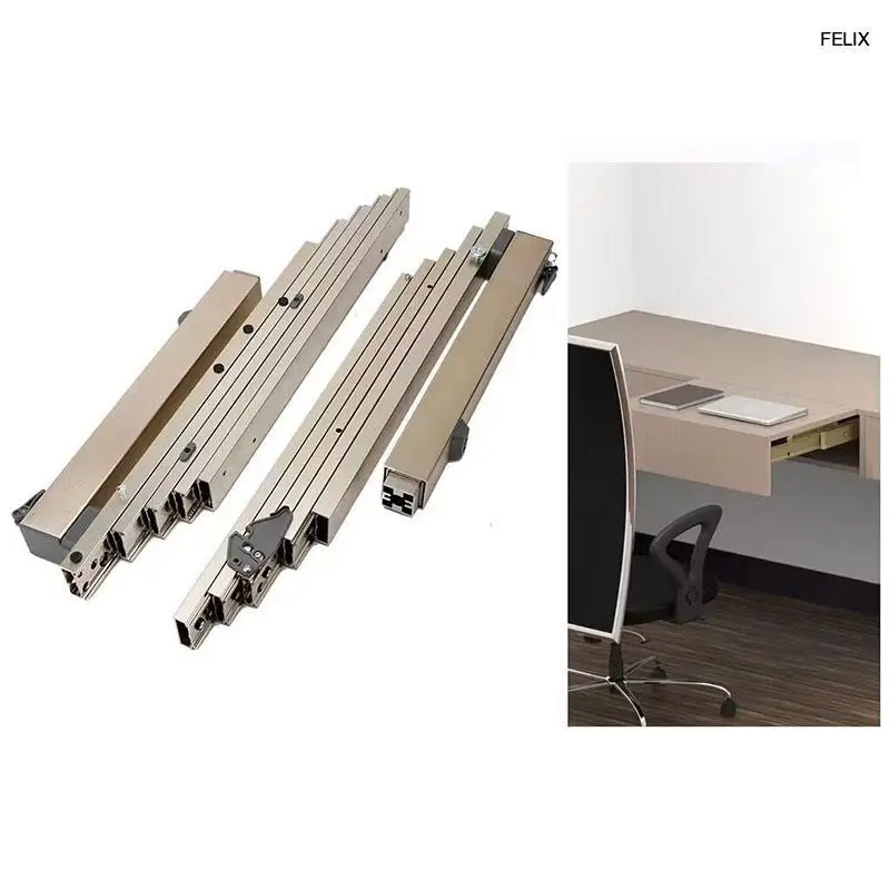 НОВЫЙ многосекционный скрытый стол Slideway, Многофункциональный Раздвижной обеденный стол, выдвижная рейка, плоский толчок с дорожкой для ног. 0