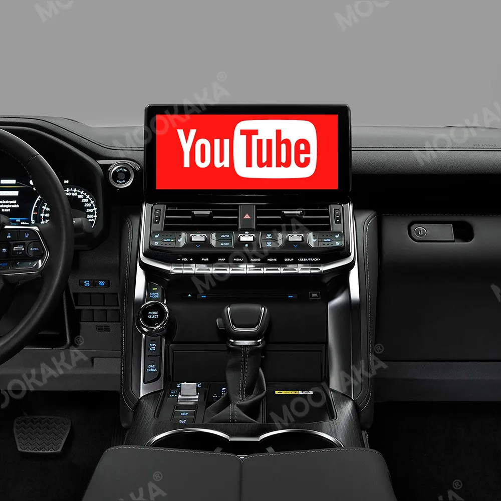 Для Toyota Land Cruiser LC300 2021-2022 Android 10,0 6 + 128 ГБ Автомобильный Мультимедийный Плеер GPS Navi Авторадио Рекордер Головное устройство Carplay 2
