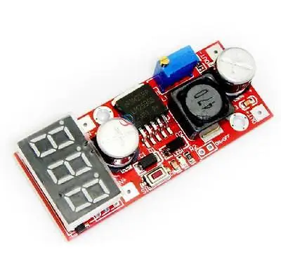Регулируемый понижающий преобразователь постоянного тока lm2596 регулятор напряжения с вольтметром diy electronics 0