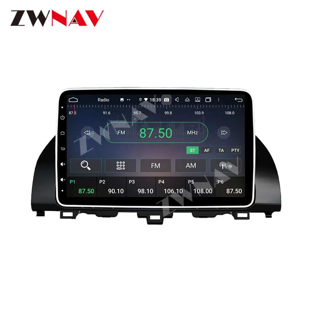 8-ядерный автомобильный DVD-плеер Android 10 GPS для Honda Accord 10 128G 4G RAM навигация PX6 CARPLAY DSP 4