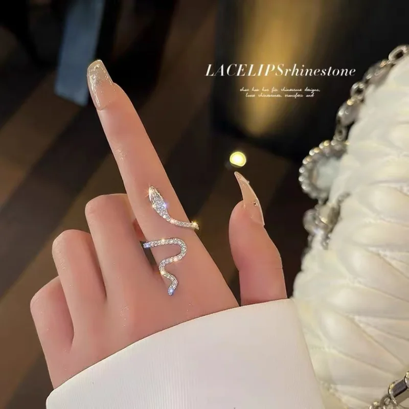Корейская версия трендового креативного кольца в виде маленькой змеи, женская мода, индивидуальность, Ниша, чувство дизайна, Декоративное кольцо на указательный палец 1