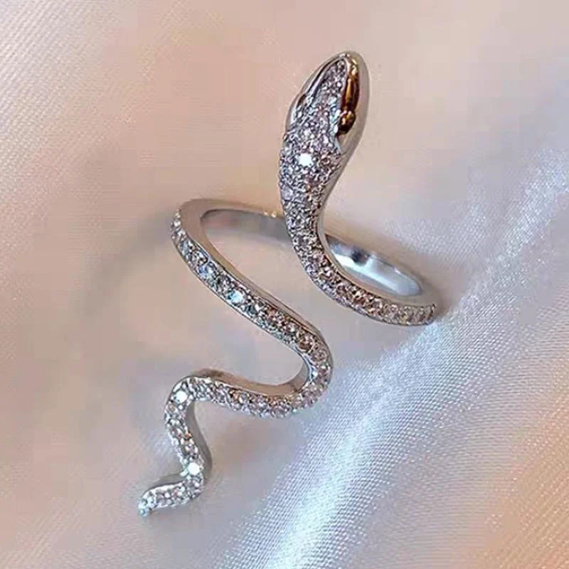 Корейская версия трендового креативного кольца в виде маленькой змеи, женская мода, индивидуальность, Ниша, чувство дизайна, Декоративное кольцо на указательный палец 3