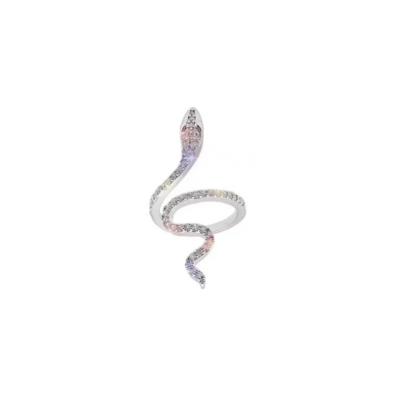 Корейская версия трендового креативного кольца в виде маленькой змеи, женская мода, индивидуальность, Ниша, чувство дизайна, Декоративное кольцо на указательный палец 5