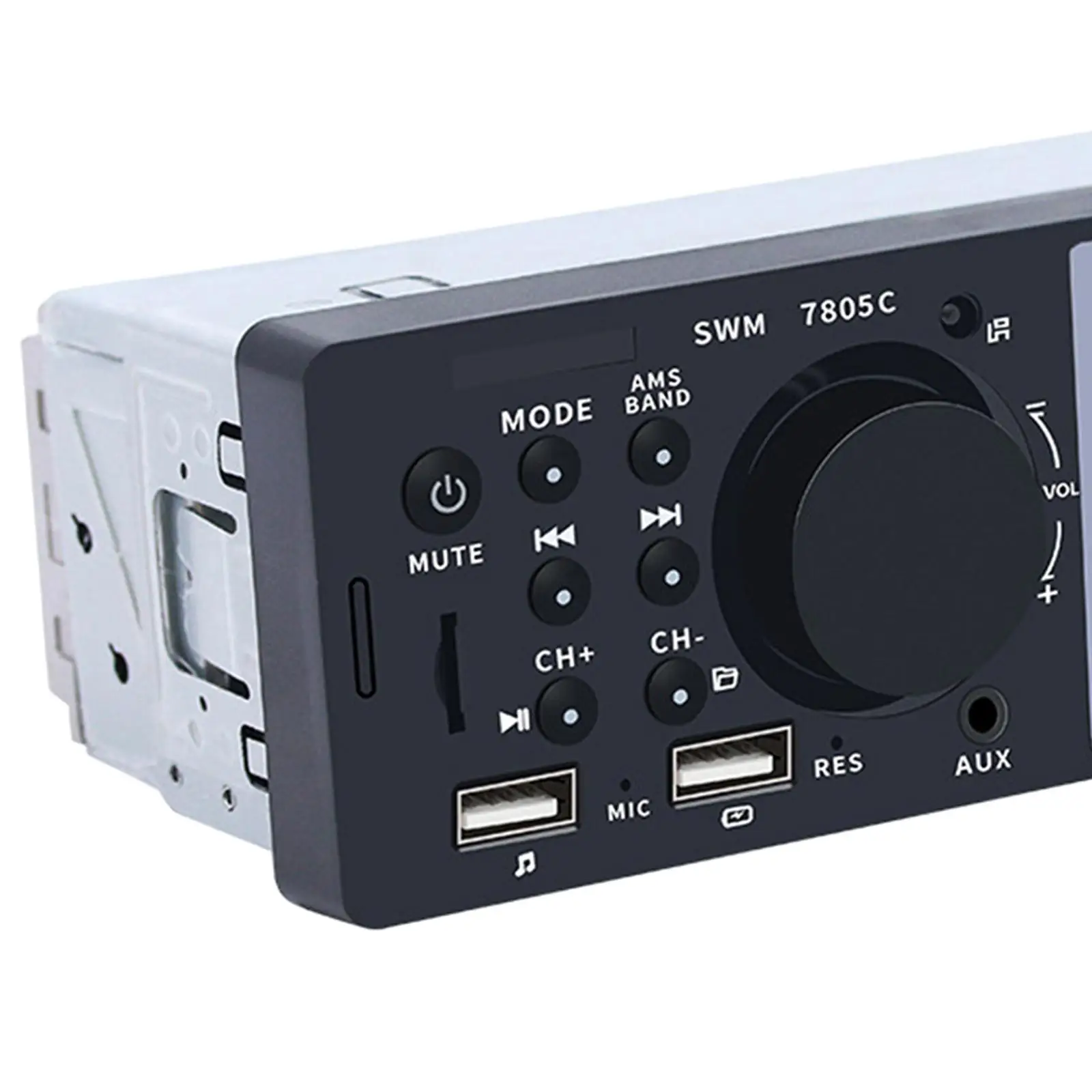 Автомобильный стереоприемник FM MP5 на один Din, аудиомедийный ресивер MP5, Автомобильный плеер 1 Din 5