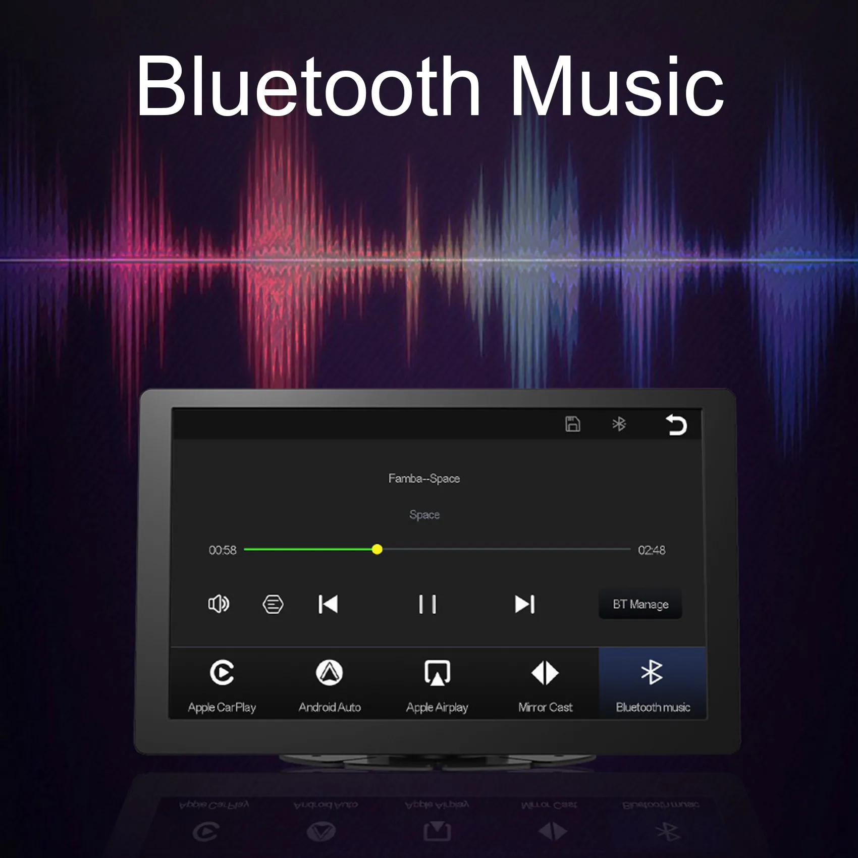 9-дюймовый Сенсорный Экран Carplay Беспроводной CarPlay Android Auto Авторадио WIFI Bluetooth Видео Мультимедийный Плеер 4