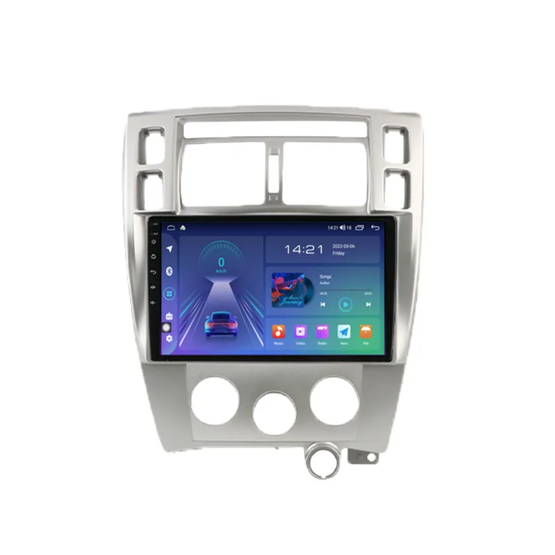 Clunko для Hyundai Tucson 2004 - 2009 Автомобильный радиоприемник на Android, стереосистема, мультимедийный плеер с экраном Tesla Carplay Auto 8G + 256G 4G Bluetooth 5