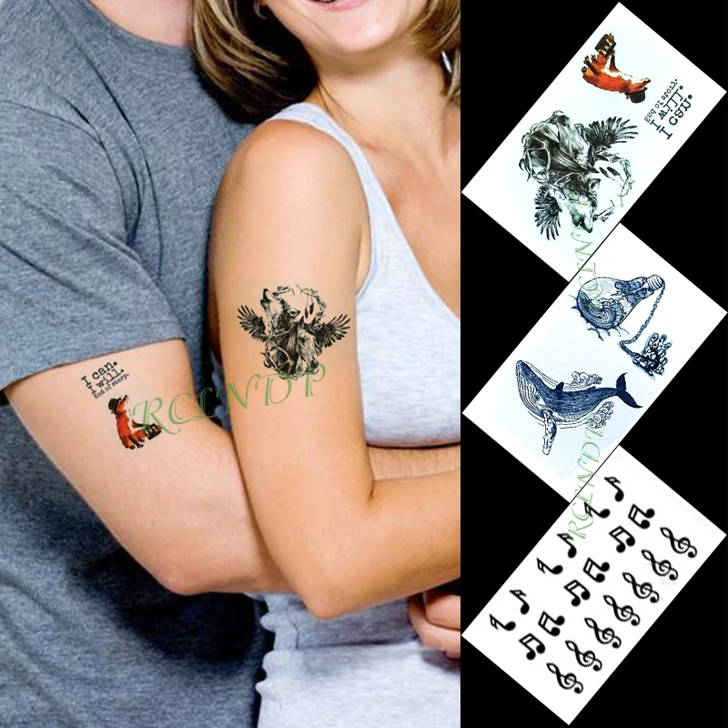 Водонепроницаемая временная татуировка Наклейка цветок пистолет якорь пиратское солнце маленькое художественное тату флэш тату поддельные татуировки для женщин мужчин детей 3