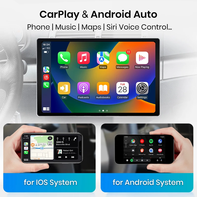 Junsun X7 MAX 13,1 “2K AI Voice Беспроводной CarPlay Android Auto Автомагнитола для Opel Astra K 2015-2019 Мультимедийное авторадио 2