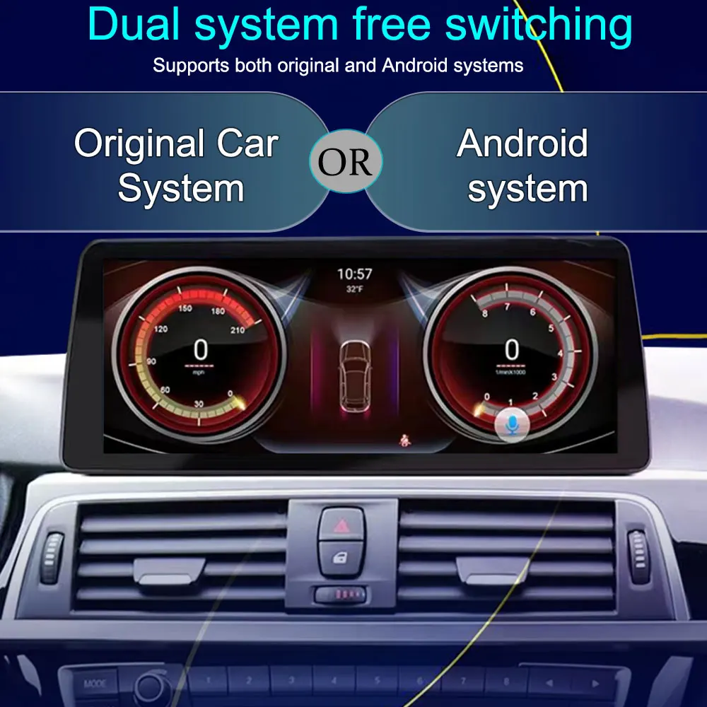 12,3-дюймовый Android 12 Экран Стерео Радио GPS Мультимедийный Плеер Для BMW 1 Серии F20 F21 2011-2016 Для BMW 2 Серии F23 2013-2017 1