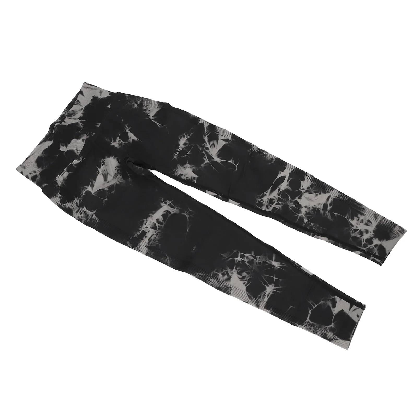 Бесшовные леггинсы Tie Dye, черные быстросохнущие леггинсы для йоги, полная длина для женщин, для тренажерного зала 2