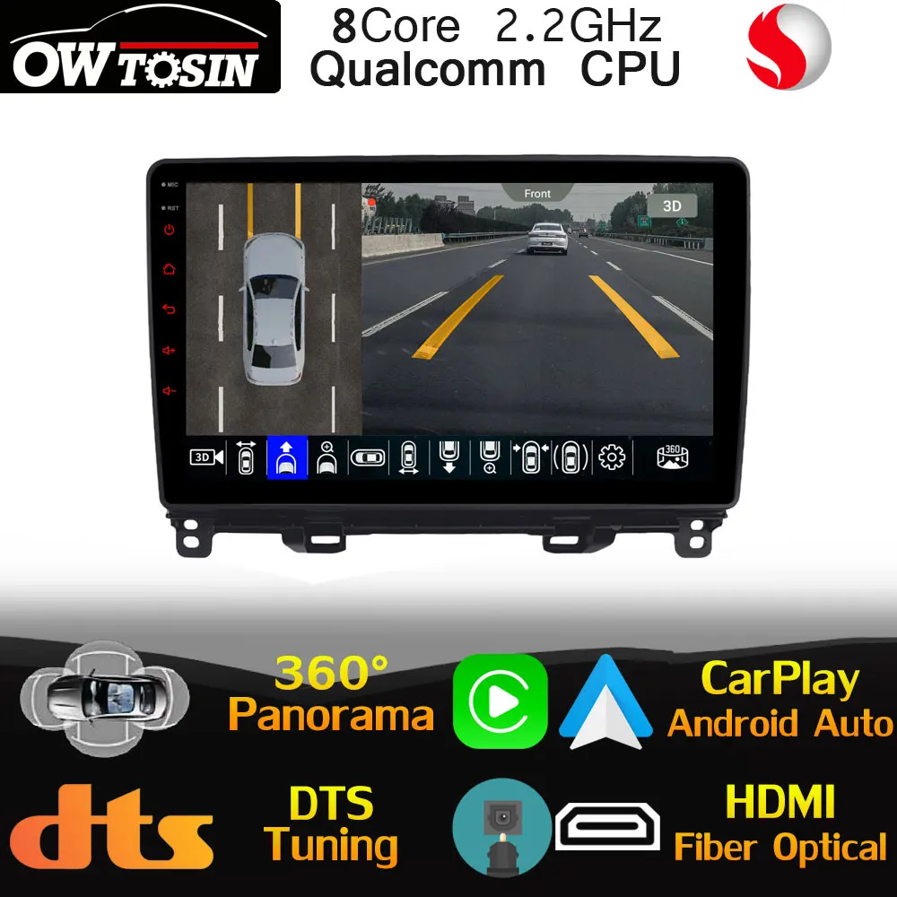 Qualcomm 8 Core Android Для Honda Fit 4 GR GS Jazz 2020-2021 Автомобильный Мультимедийный GPS Радио 360 Камера DTS HIFI Головное устройство Auto CarPlay 0
