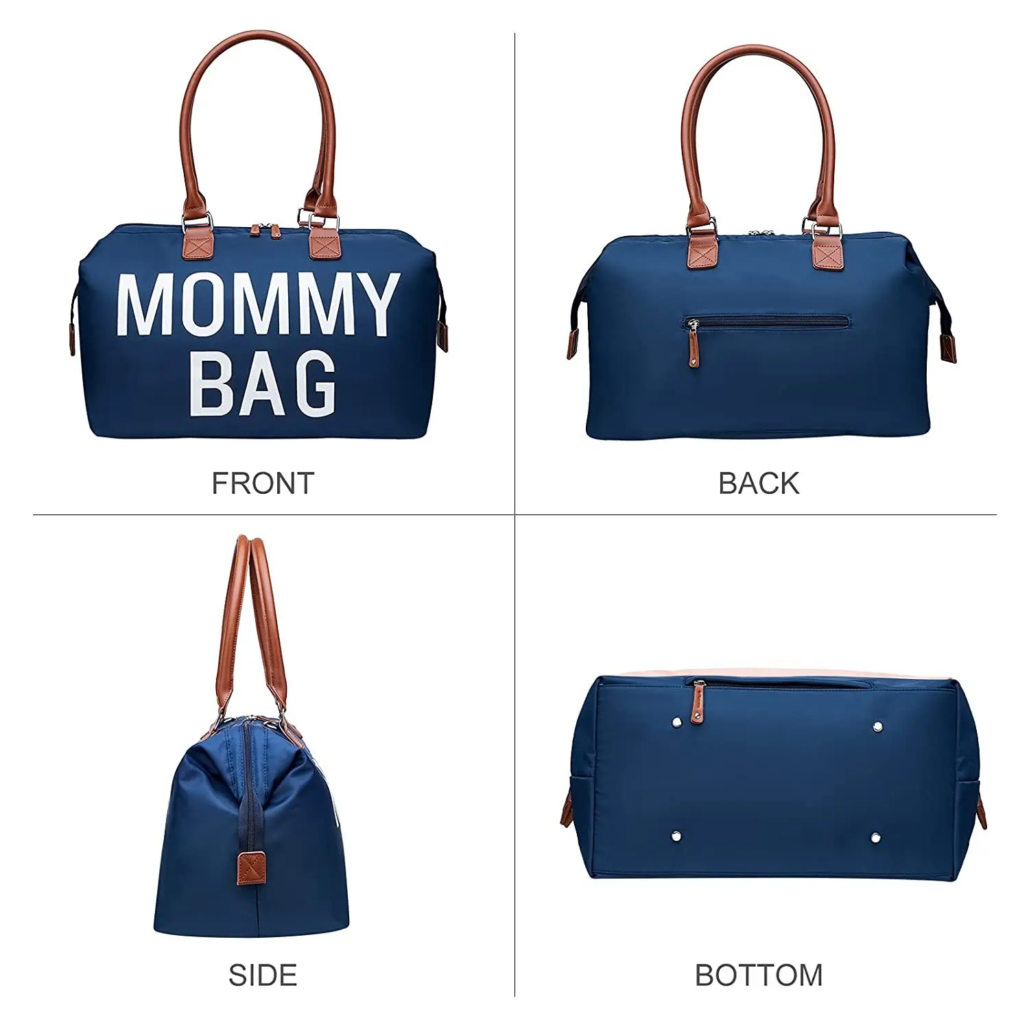 Детская голубая сумка для мамы из трех частей, высококачественная сумка-тоут для беременных, необходимая для подготовки к роддому, дорожная нейлоновая сумка 2