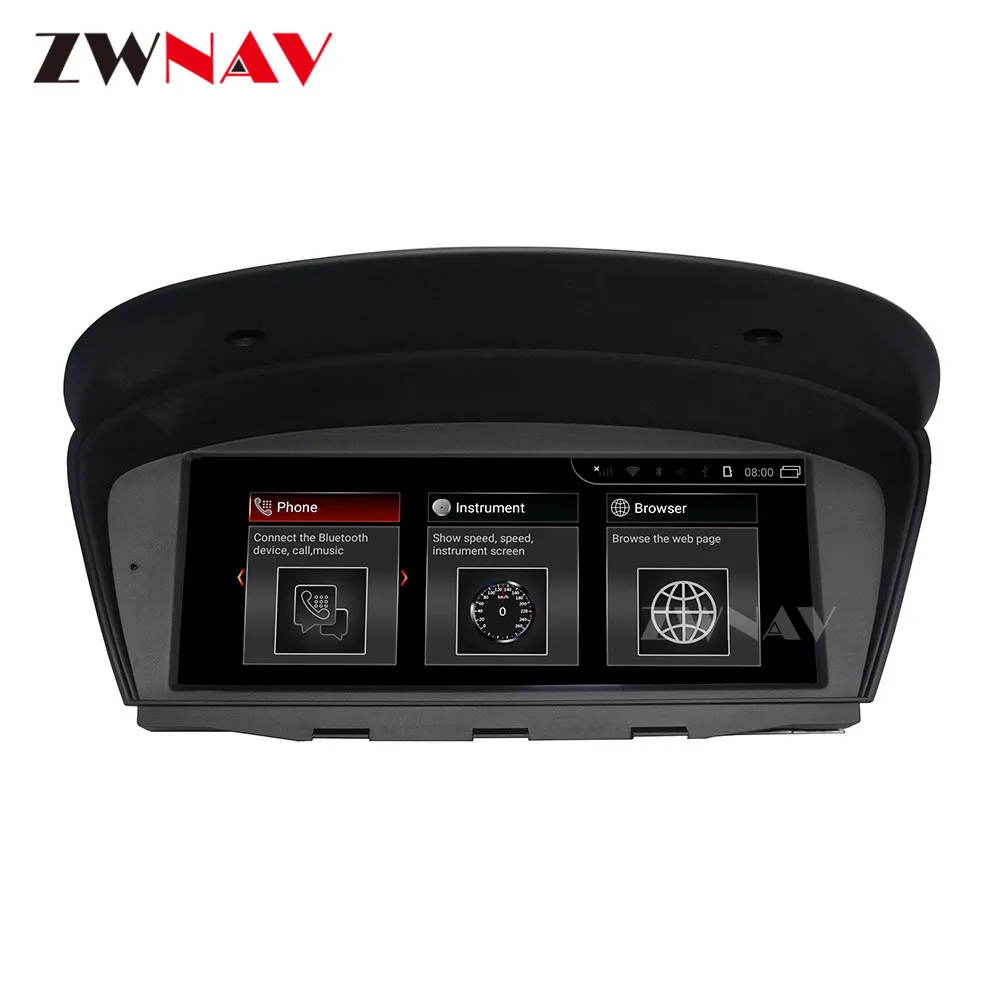 Автомобильный GPS-плеер с сенсорным экраном Carplay Multimedia Android 10 8 Core 4 + 64G DSP для BMW Navigation DVD-плеер 5
