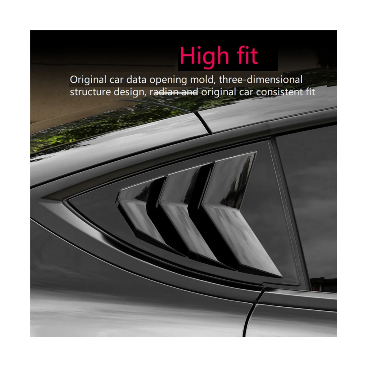 Для Tesla Model 3 Y-образная задняя решетка с треугольными блестками, детали для модификации экстерьера, углеродное волокно, B 2