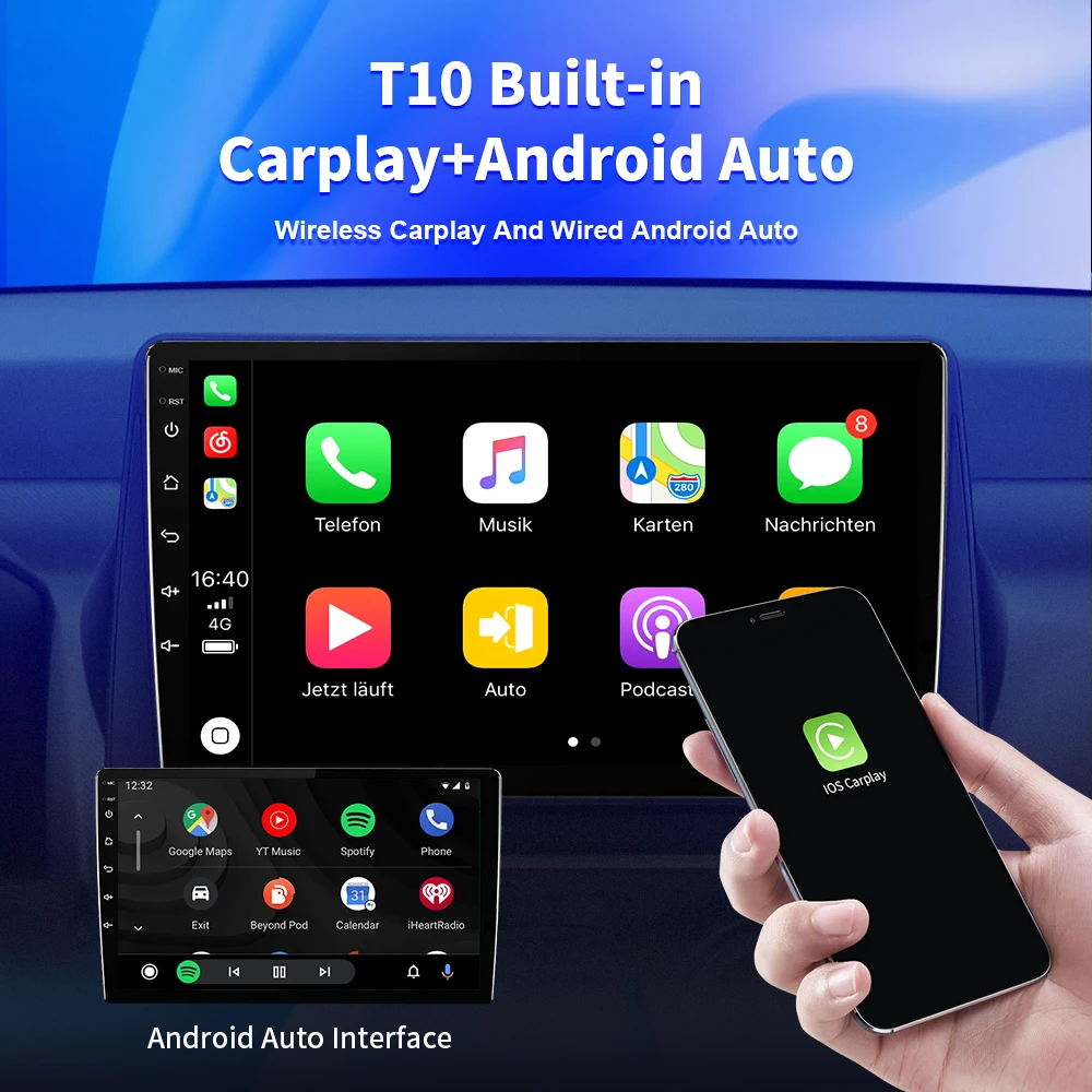 NAVISTART Автомагнитола для TOYOTA AQUA Prius C 2018-2020 Android 10 4G WIFI Android Auto Carplay GPS Навигация DVD-плеер 2 Di 4