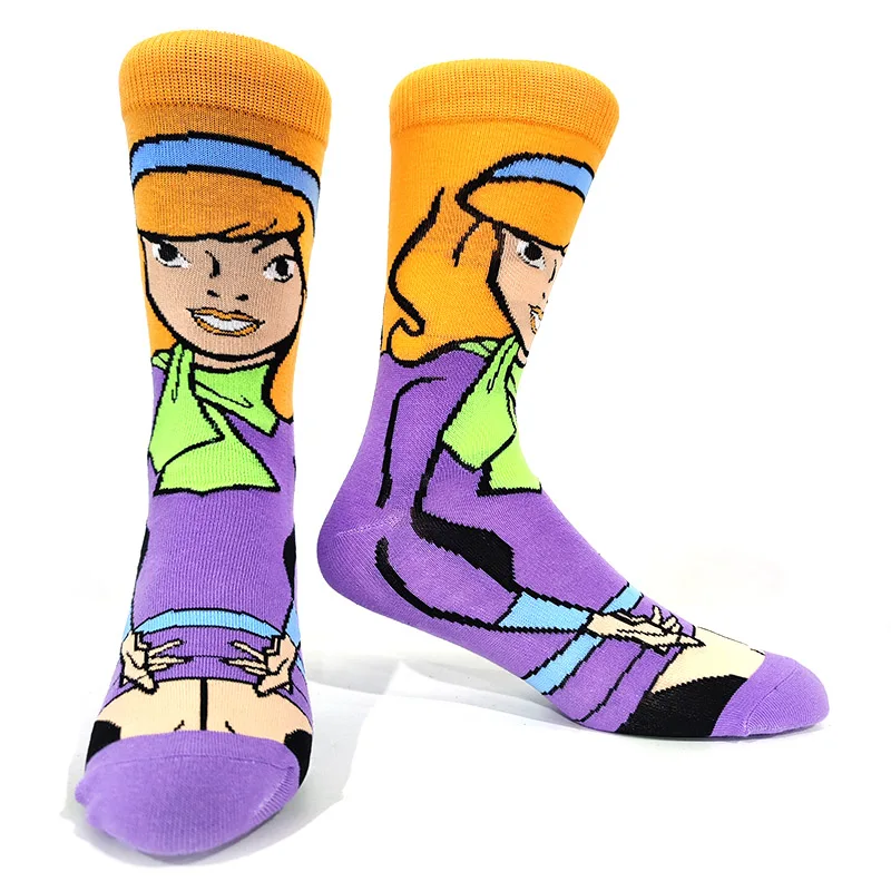 Мужские носки с забавным мультяшным рисунком, хлопковые носки унисекс со средней трубкой 48 типов, Happy Socks, уникальный стиль уличной моды 3