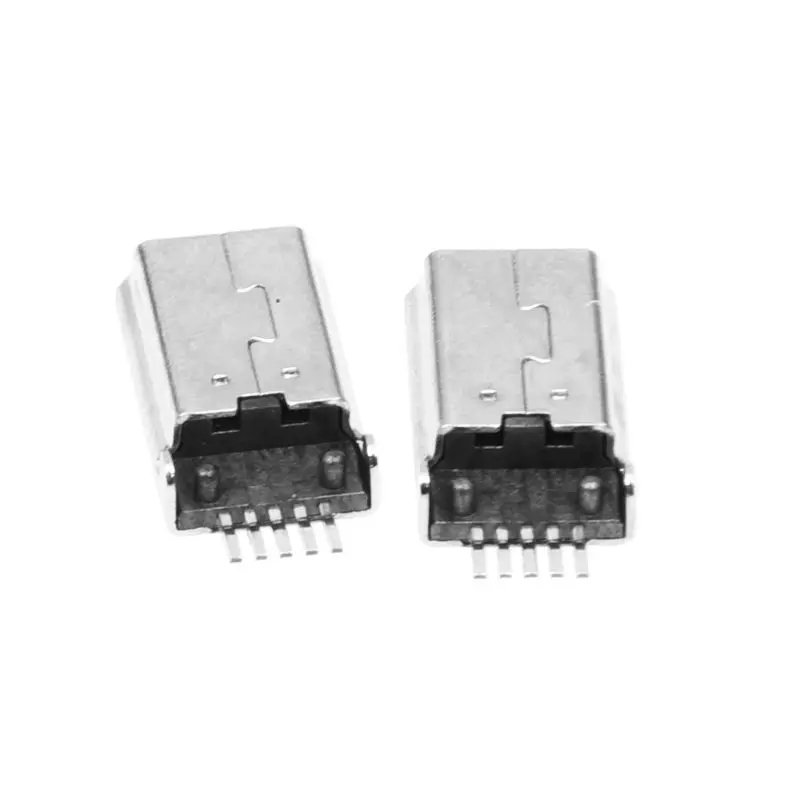 10 шт Штекер Mini USB Type B с 5-контактным разъемом для пайки SMD SMT под углом 180 градусов 1