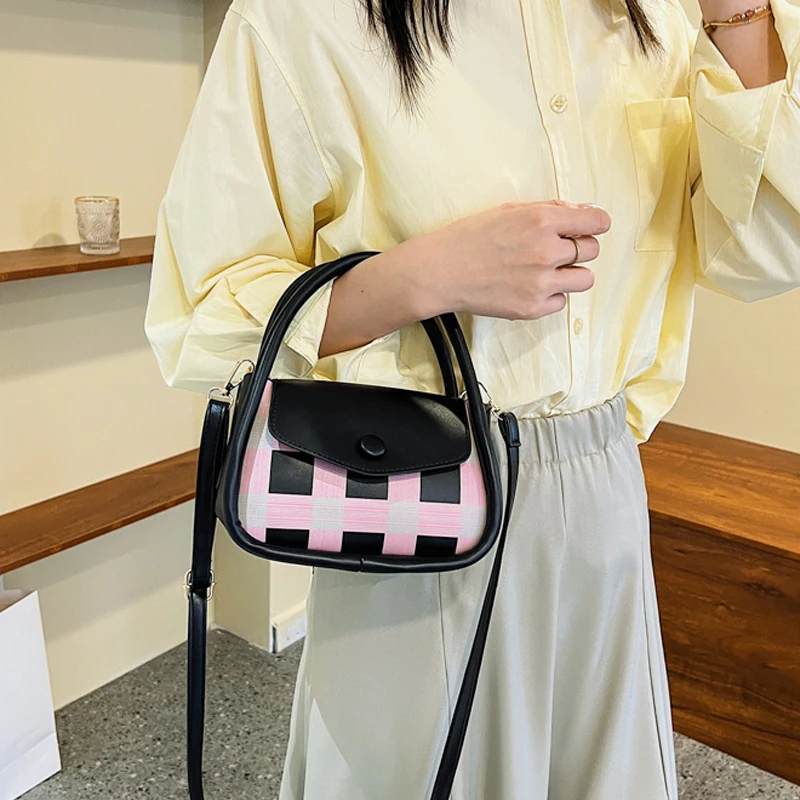 Брендовая клетчатая Маленькая квадратная сумка, дизайнерские высококачественные сумки через плечо для женщин, роскошная модная сумка, простая сумка-мессенджер, ранцы 1