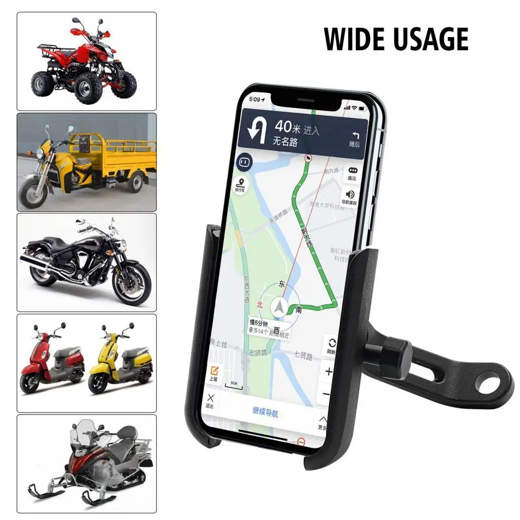 Прочный чехол-держатель для мотоцикла и скутера для зеркала заднего вида телефона 2