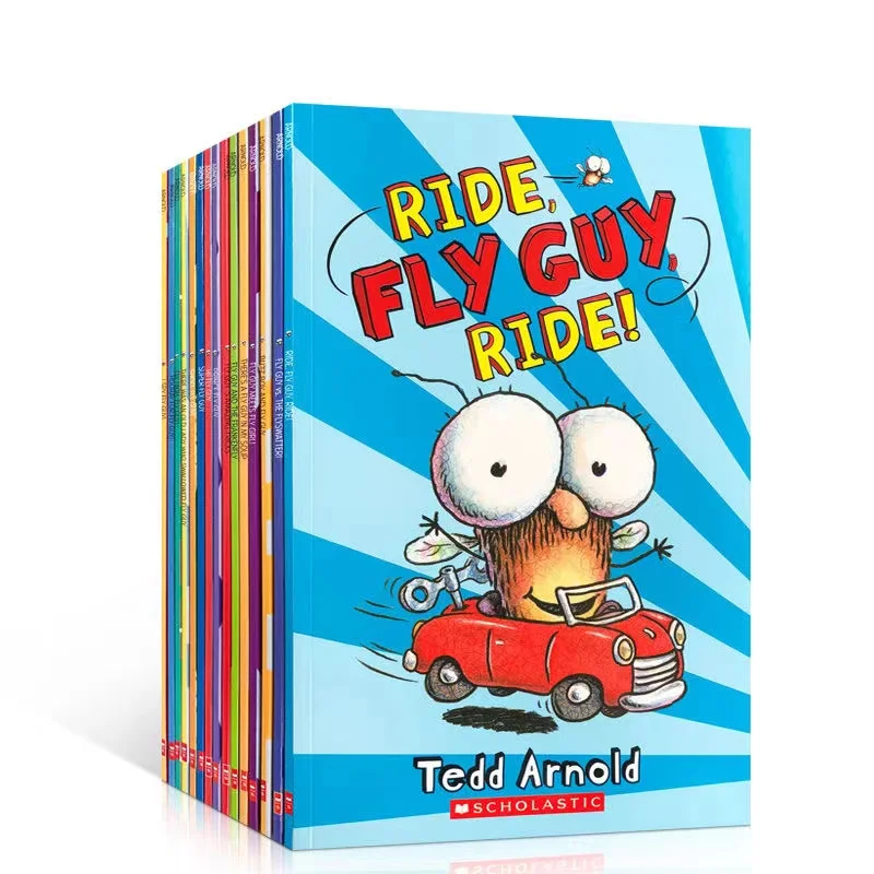 Серия The Fly Guy 15 Книг / Набор Английских Американских Книг для детей Детские Книжки с картинками Baby Famous Story Fun Reading Story Book 0