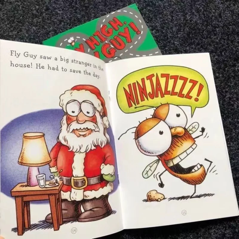 Серия The Fly Guy 15 Книг / Набор Английских Американских Книг для детей Детские Книжки с картинками Baby Famous Story Fun Reading Story Book 5