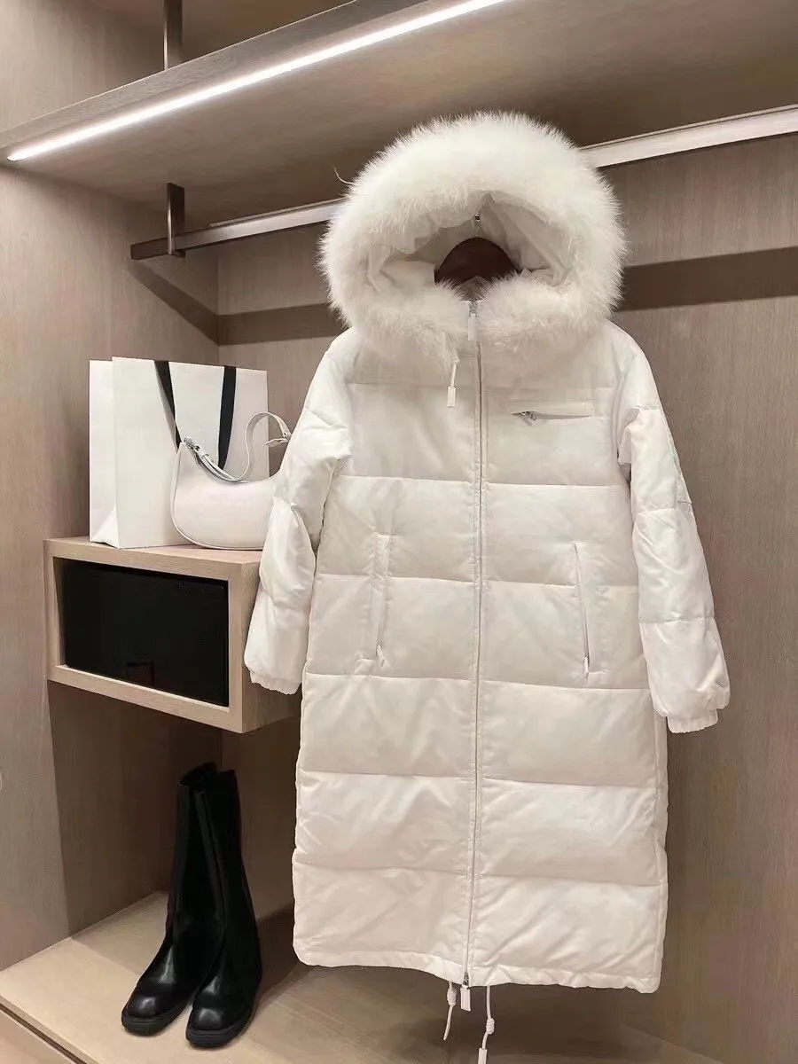 Женская зимняя пуховая парка 2023, модное пальто, утепленная теплая верхняя одежда, Ветрозащитная непромокаемая одежда 1