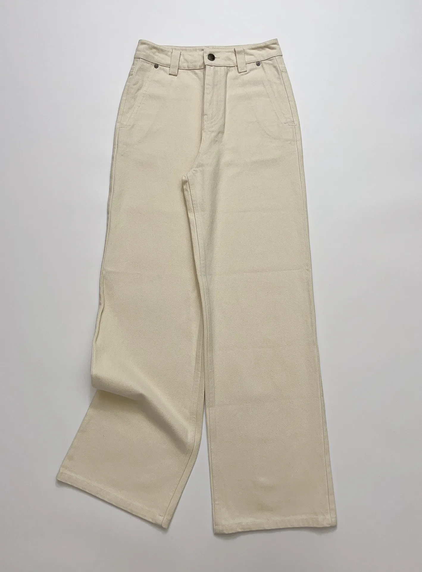 2023 Весенние прямые повседневные брюки с высокой талией, хлопковые джинсы для женщин 0