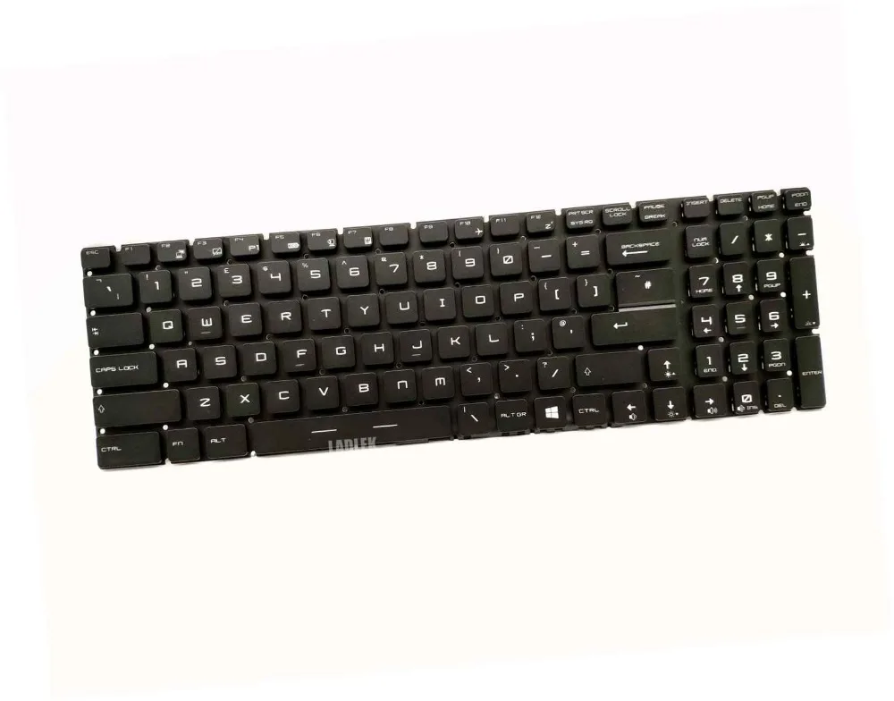 Новая британская клавиатура с полной RGB подсветкой для MSI Gaming GE72 6QC/GE72 6QL/GE72 6QF Apache 1