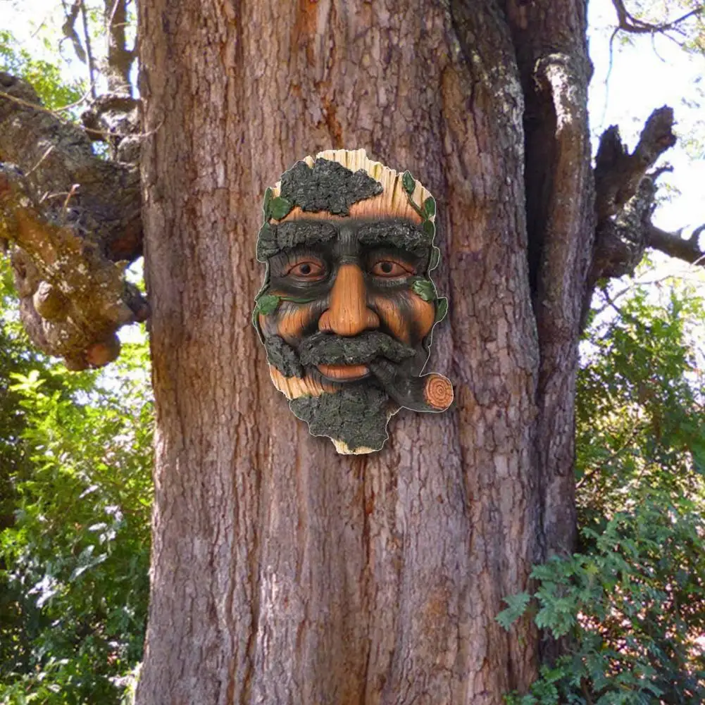 Лицо старика С орнаментом на дереве, Износостойкий Легкий Полезный Простой в использовании Большой фермерский дом, сеялка для стариков 0