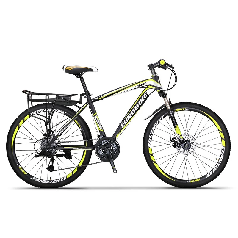 26-дюймовый горный велосипед с регулируемой скоростью вращения 24/27, Рама из углеродистой стали, двойной дисковый тормоз, мужской и женский горный велосипед для бездорожья 0