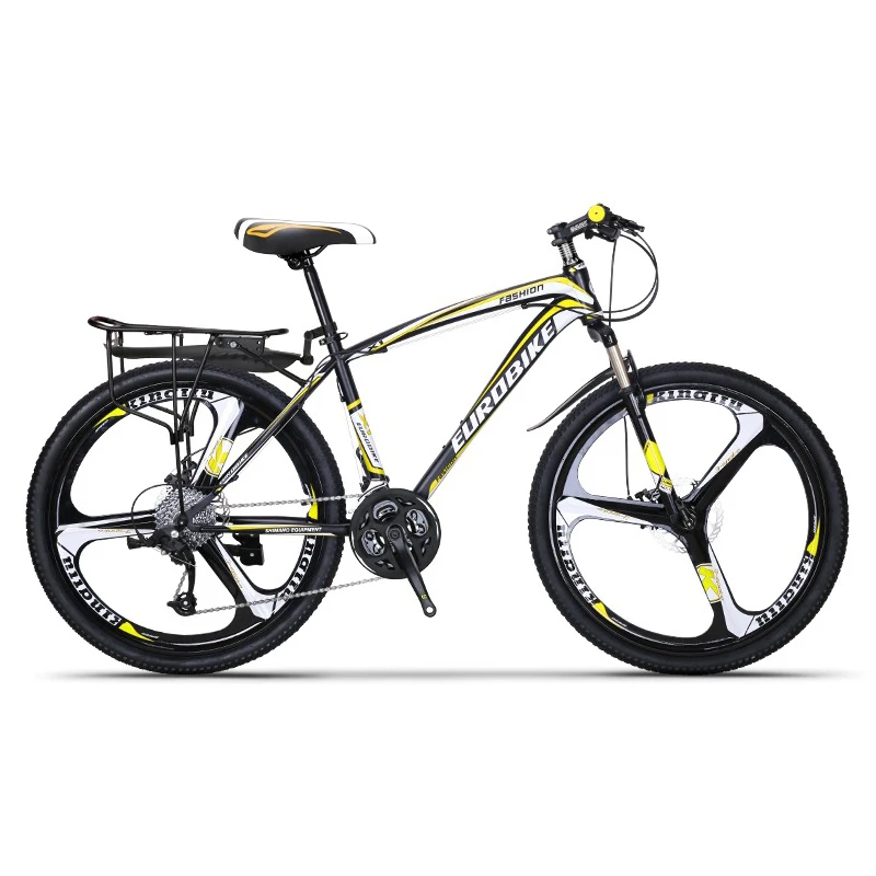 26-дюймовый горный велосипед с регулируемой скоростью вращения 24/27, Рама из углеродистой стали, двойной дисковый тормоз, мужской и женский горный велосипед для бездорожья 3