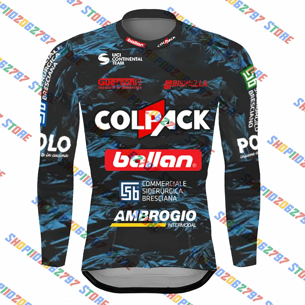 2023 Team Colpack Комплект джерси, Нагрудник с длинным рукавом, Конъюнктурная одежда для шоссейных велосипедов, Костюм, Велосипедная рубашка, Лето 3
