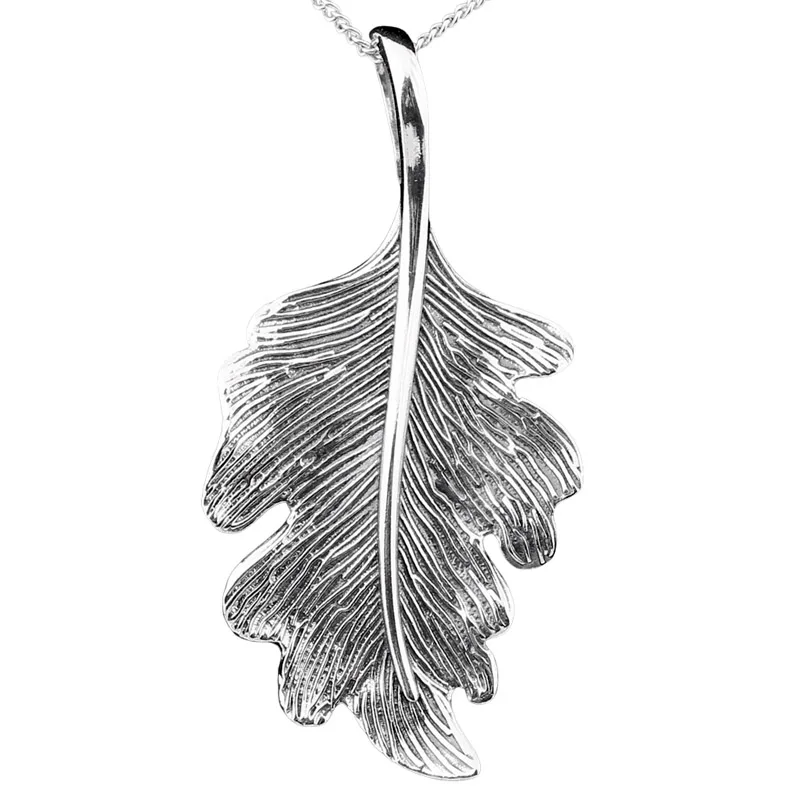 Оригинальная нитка бусин из дубовых листьев Y-образной формы из стерлингового серебра 925 пробы для модных украшений из бисера своими руками 2