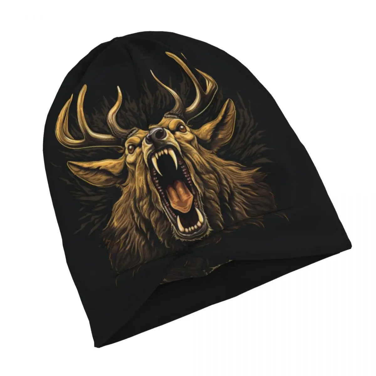 Тонкая шапочка Elk Big Mouth holy stronger Модная вязаная шапка унисекс Y2k Летние шапочки 0