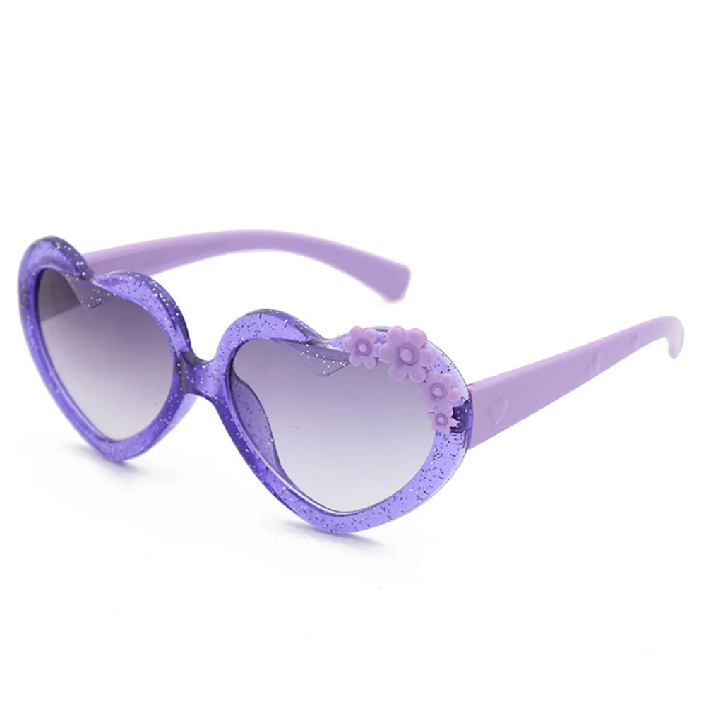 Милые детские солнцезащитные очки для девочек, цветные Прозрачные мультяшные очки для любви, Велосипедные очки для альпинизма на открытом воздухе, очки для мальчиков 5
