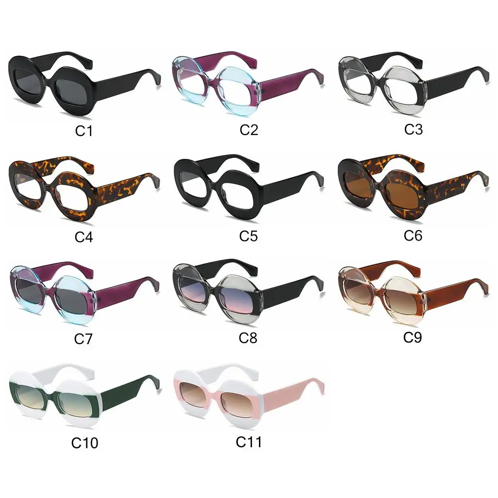 Солнцезащитные очки с градиентными линзами UV400 в стиле панк, солнцезащитные очки Y2K Shades для женщин 4