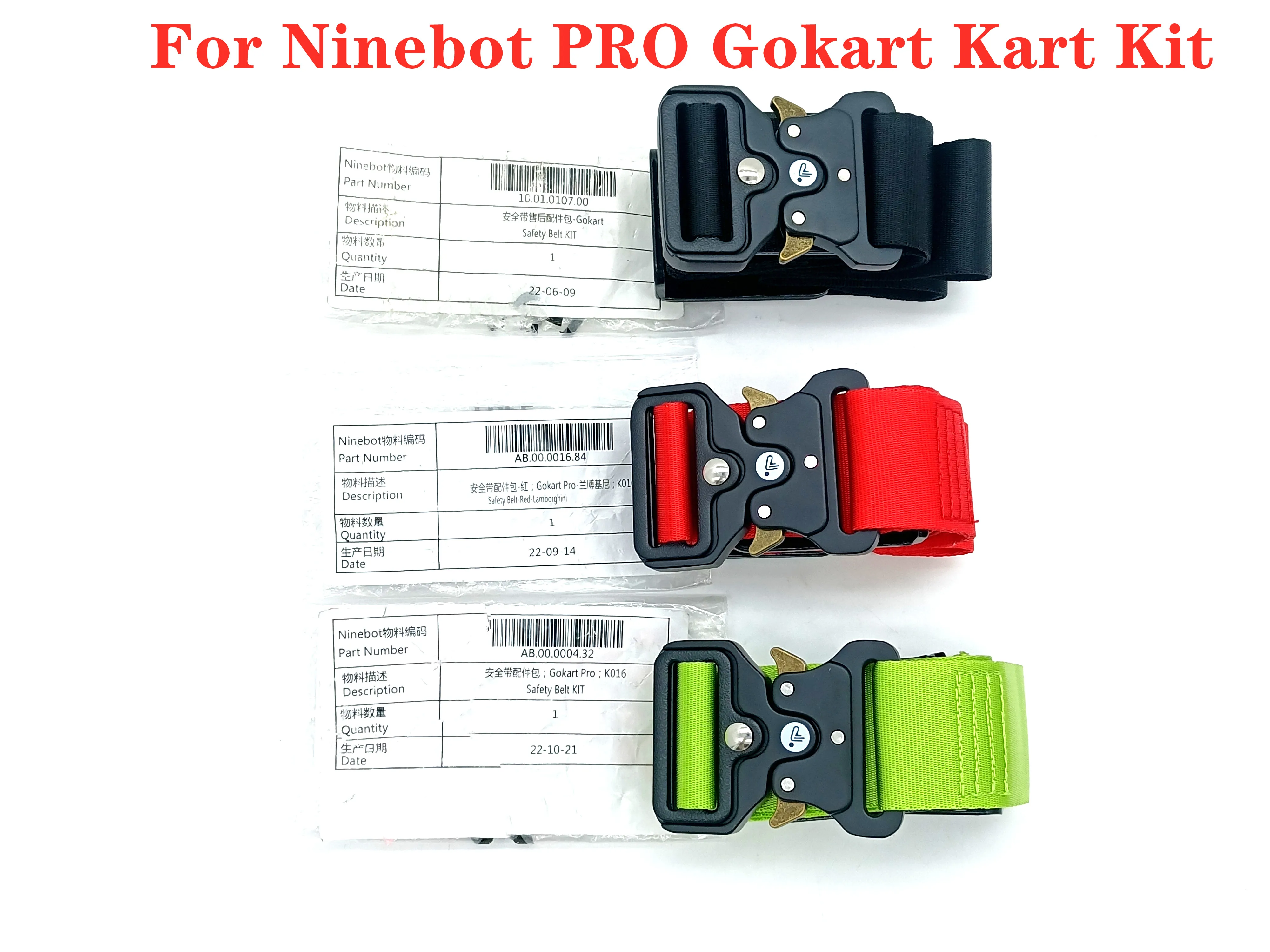 Оригинальный комплект ремней безопасности для Ninebot PRO Gokart Kart Kit Ремонт самоката Замена деталей 0