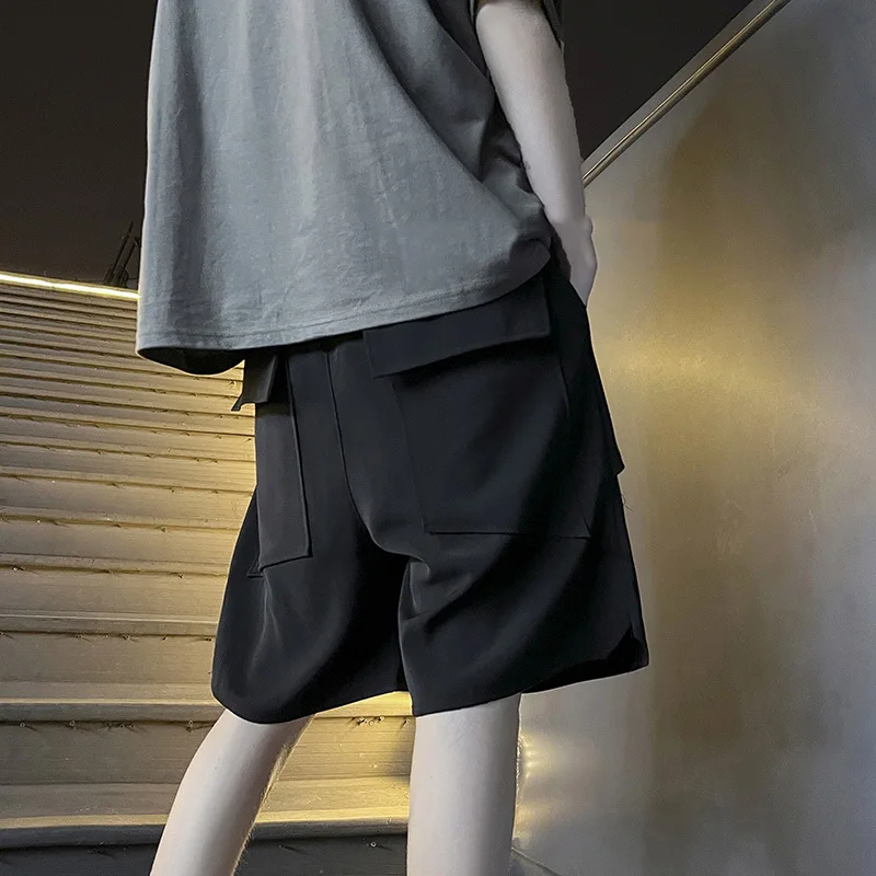 Летние Новые модные шорты 2023, мужские свободные брюки, повседневные и удобные брюки, одежда для бутиков, шорты в простом стиле для мужчин 3