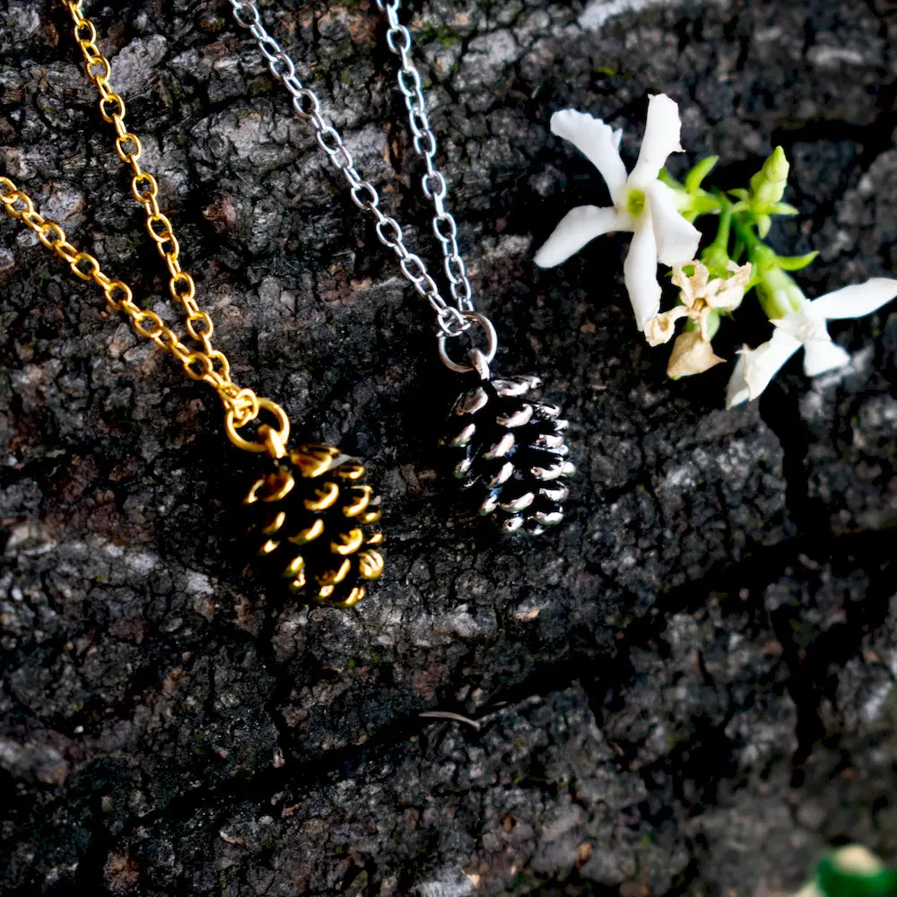 SanLan 12шт ожерелье из сосновых шишек природные украшения для кемпинга 4