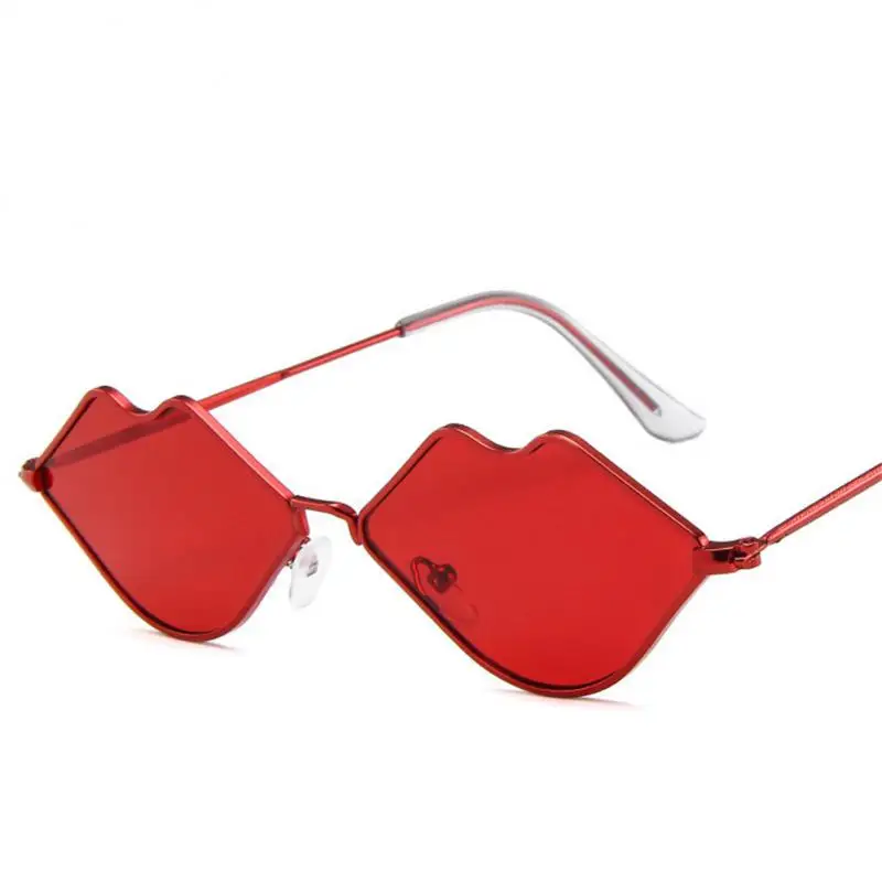 Солнцезащитные очки в форме сексуальных горячих губ, металлические солнцезащитные очки в ретро-оправе, мужские и женские брендовые дизайнерские оттенки, персонализированные солнцезащитные очки 3