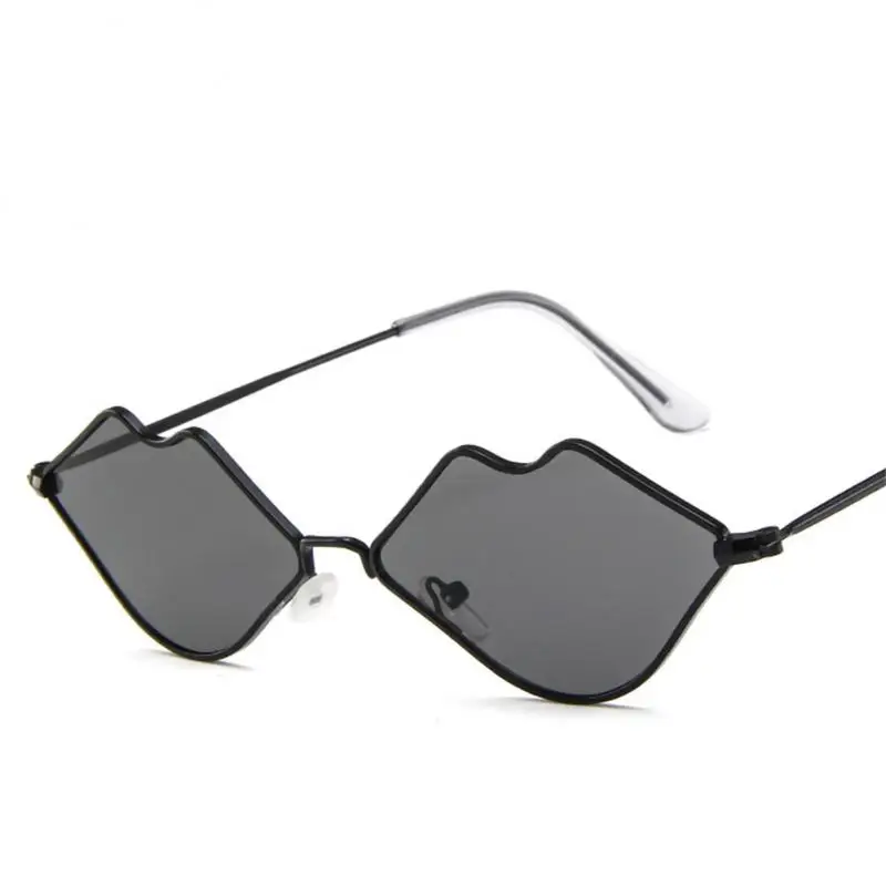 Солнцезащитные очки в форме сексуальных горячих губ, металлические солнцезащитные очки в ретро-оправе, мужские и женские брендовые дизайнерские оттенки, персонализированные солнцезащитные очки 4