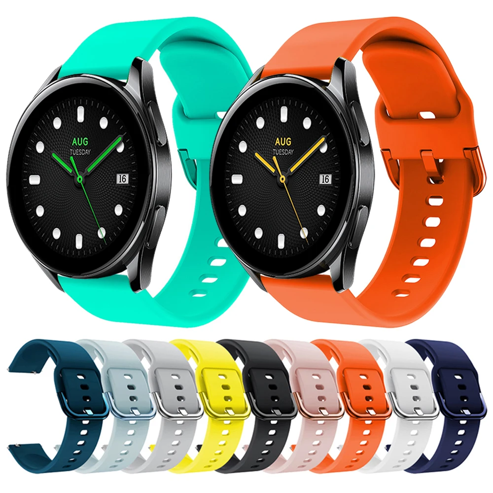Мягкий Силиконовый Ремешок Для Xiaomi Watch S2 46 мм 42 мм Ремешок Mi S1 Pro /Active/ Watch Color 2 Браслет Ремешок Для Часов Аксессуары ремешки 1