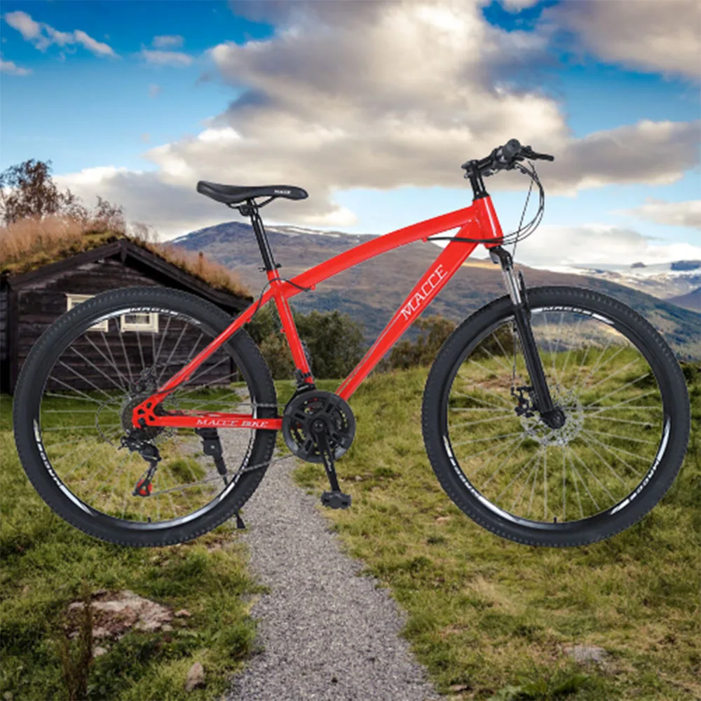 Горный велосипед с переменной скоростью 24/26 дюймов, горный велосипед с переменной скоростью, очень простой, Однотонный, эстетичный, со спицами, Колесное кольцо, рама из высокоуглеродистой стали 1