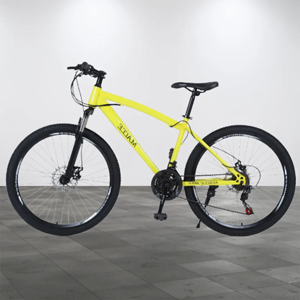 Горный велосипед с переменной скоростью 24/26 дюймов, горный велосипед с переменной скоростью, очень простой, Однотонный, эстетичный, со спицами, Колесное кольцо, рама из высокоуглеродистой стали 2