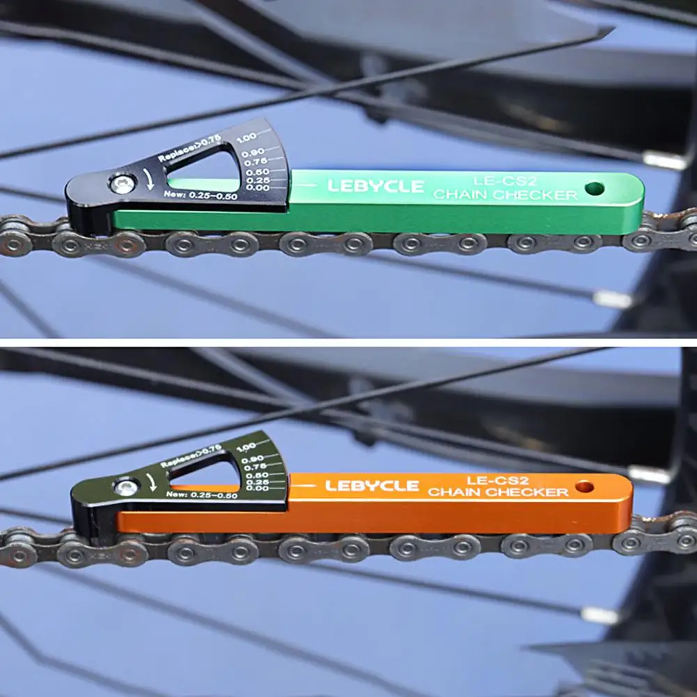 Легкий инструмент для определения натяжения цепи, штангенциркуль, прозрачная шкала, Защита от окисления, отличный инструмент для измерения износа велосипедной цепи 0